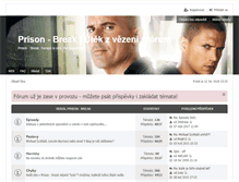 Tablet Screenshot of forum.prison-break.cz